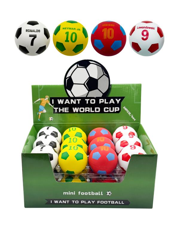 Handball Soccer Ball High Bounce - 6cm - 4 Assorted Designs