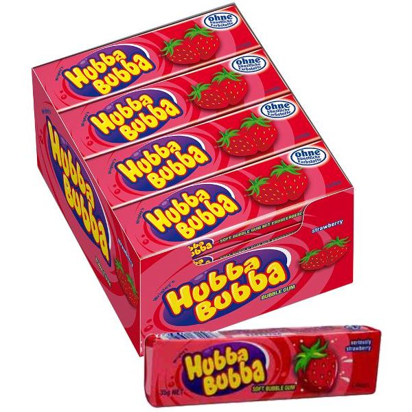 Hubba Bubba Bubble Gum Seriously Strawberry 35g