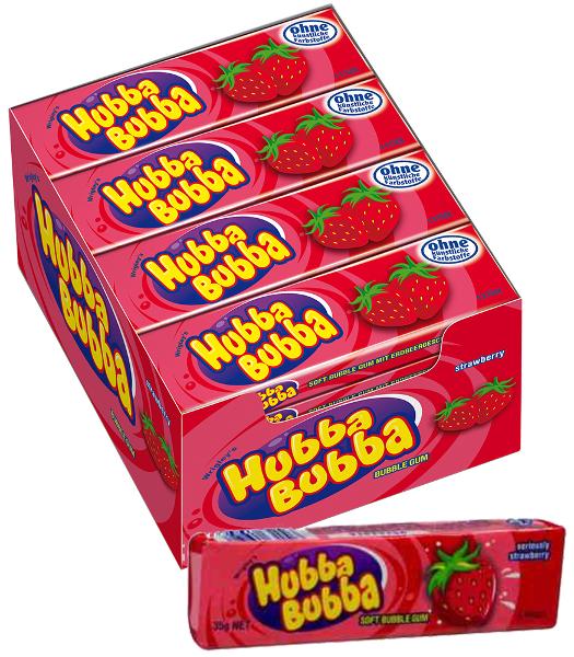 Hubba Bubba Bubble Gum Seriously Strawberry 35g