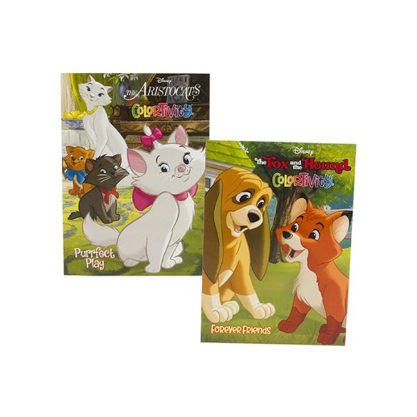Colouring Book Aristocats & Fox and the Hound (2 Assorted)