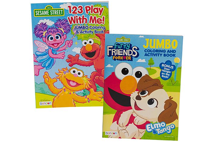 Colouring & Activity Book Sesame Street Jumbo (2 Assorted)