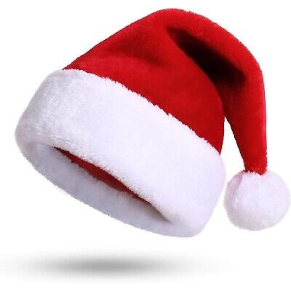 Adult Santa Hat Red/White
