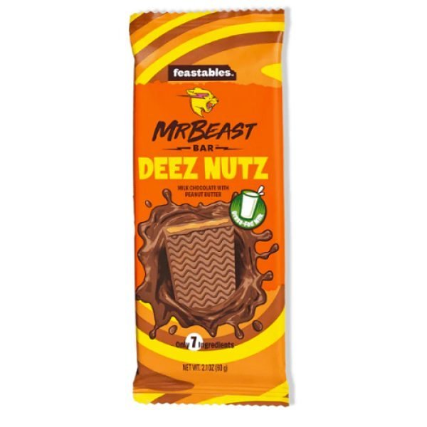 Mr Beast Feastables Chocolate Deez Nuts 60g