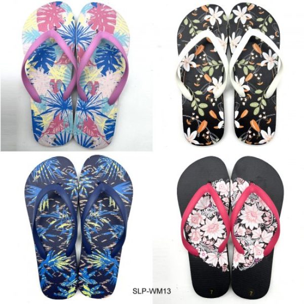 Ladies Beach Thongs 4 Style Mixed Size WM13