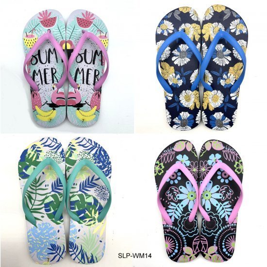 Ladies Beach Thongs 4 Style Mixed Size WM14
