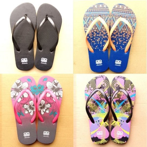 Ladies Beach Thongs 4 Style Mixed Size WM01