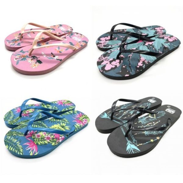 Ladies Beach Thongs 4 Style Mixed Size WM09