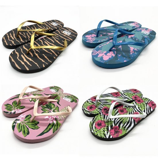 Ladies Beach Thongs 4 Style Mixed Size WM10