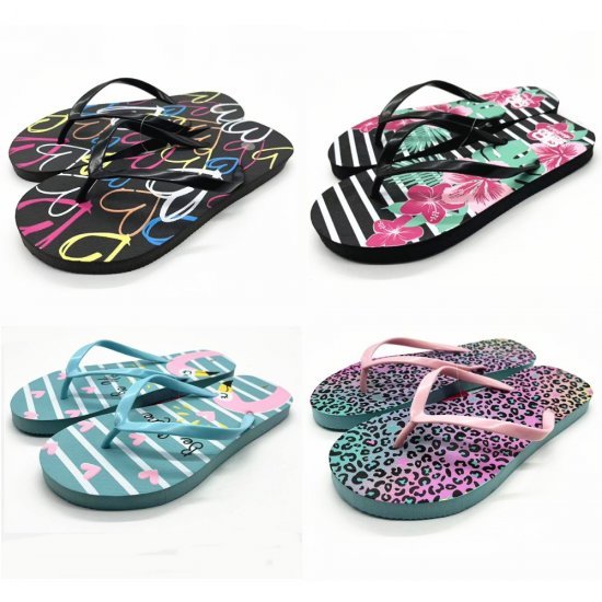 Ladies Beach Thongs 4 Style Mixed Size WM11