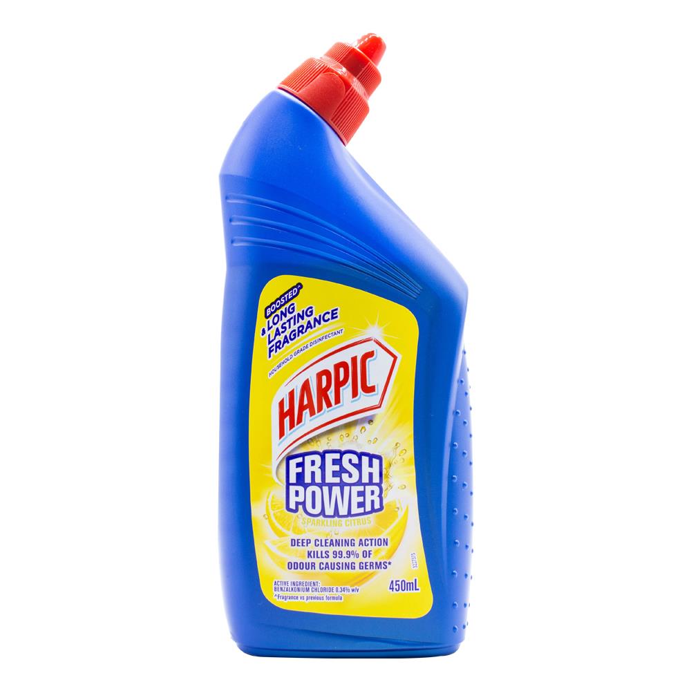 Harpic 450Ml Toilet Cleaner Fresh Power Sparkling Citrus