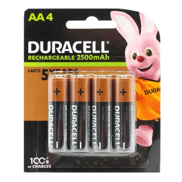Duracell Pk 4 Rechargeable AA Batteries