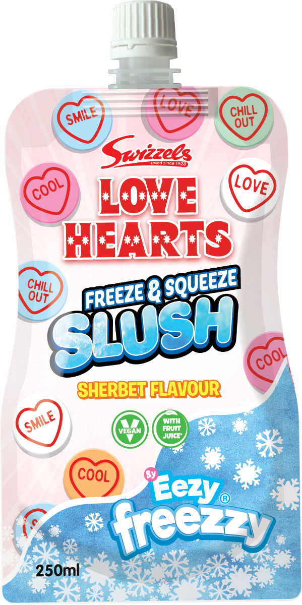 Love Hearts Slush Pouch 250ml