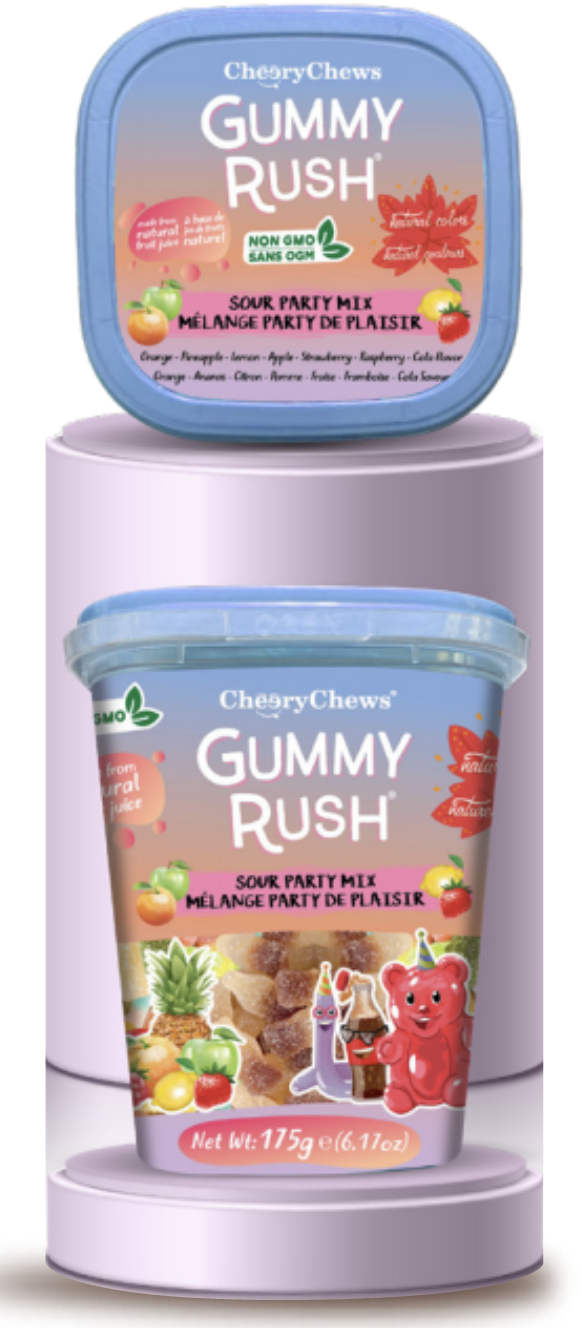 Gummy Rush Sour Party Mix 175g