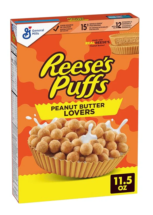 Reeses Puffs Peanut Butter Lovers Cereal 326g