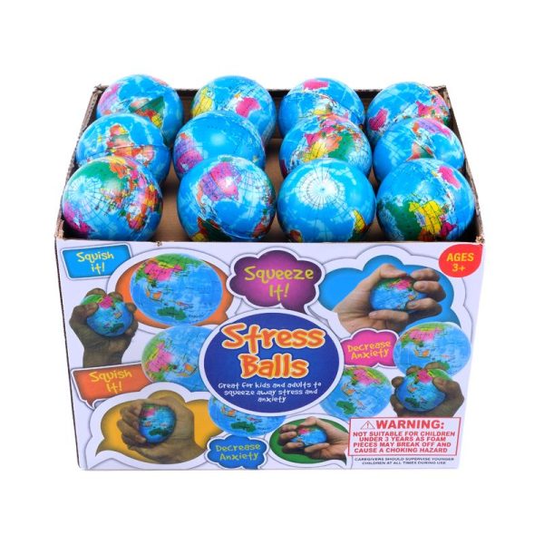 Ball - Stress Ball World 7.6cm - Foam