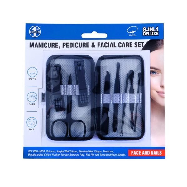Deluxe Grooming Manicure Set - 8 in 1 with Carry Case