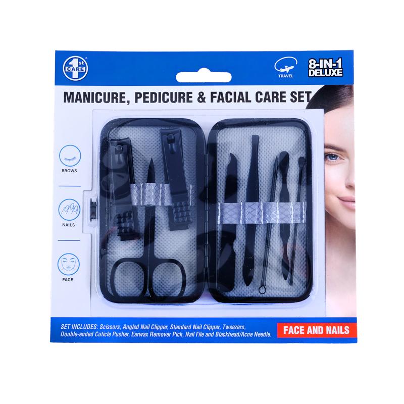 Deluxe Grooming Manicure Set - 8 in 1 with Carry Case