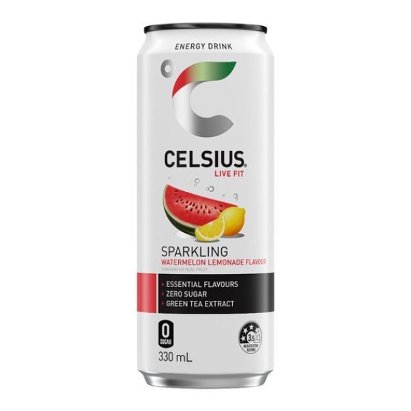 CELSIUS Sugar Free Energy Drink 330ml Watermelon Lemonade