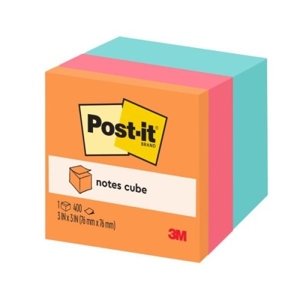 Post It Notes Cube - Mixed Colours