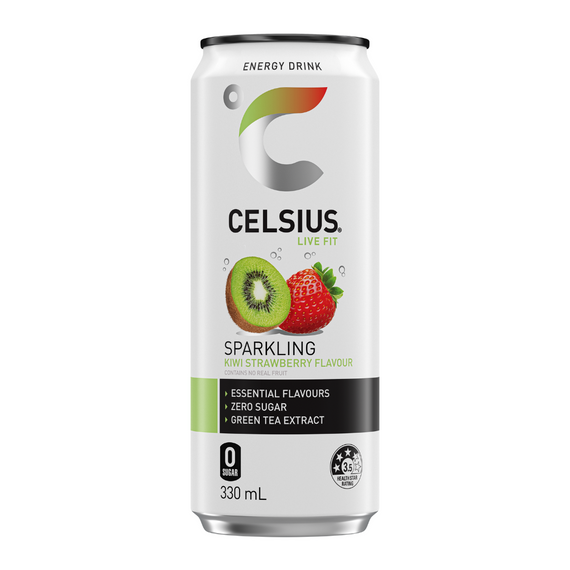 CELSIUS Sugar Free Energy Drink 330ml Strawberry Kiwi