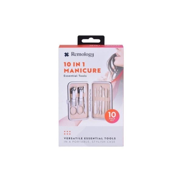 Remology Stainless Steel 10pc Manicure Set Silver