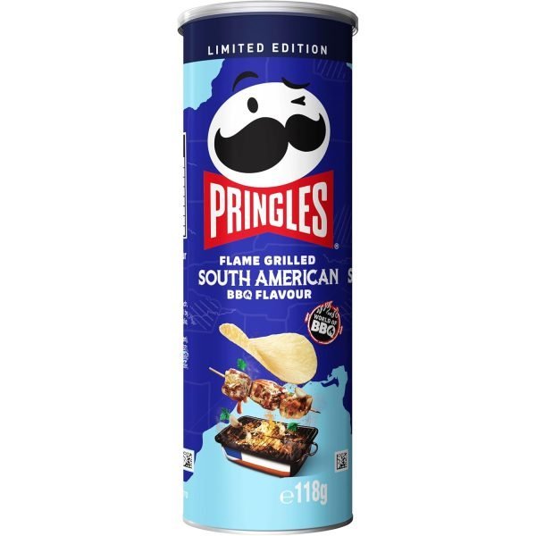 Pringles South American BBQ Potato Chips 118g