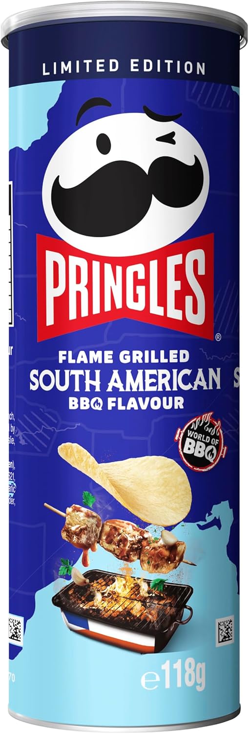 Pringles South American BBQ Potato Chips 118g