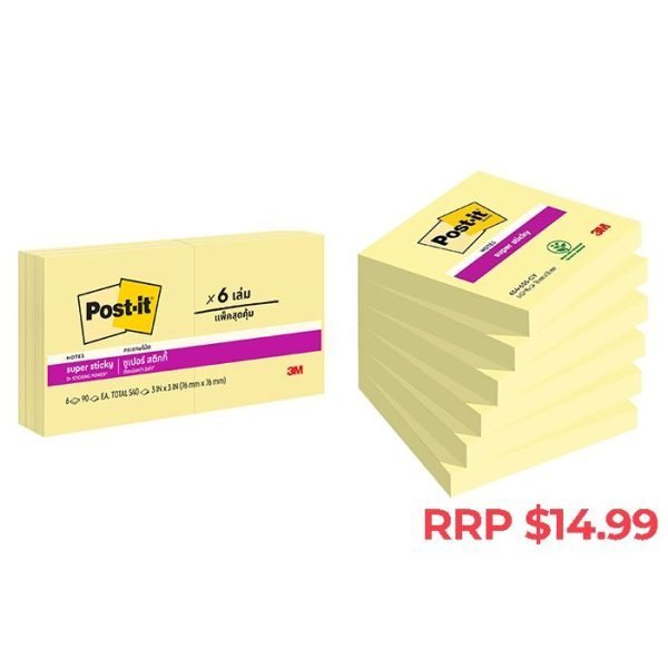 Post It Notes (Super Sticky) - Yellow