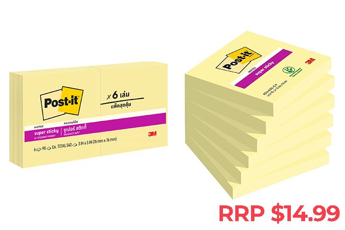 Post It Notes (Super Sticky) - Yellow