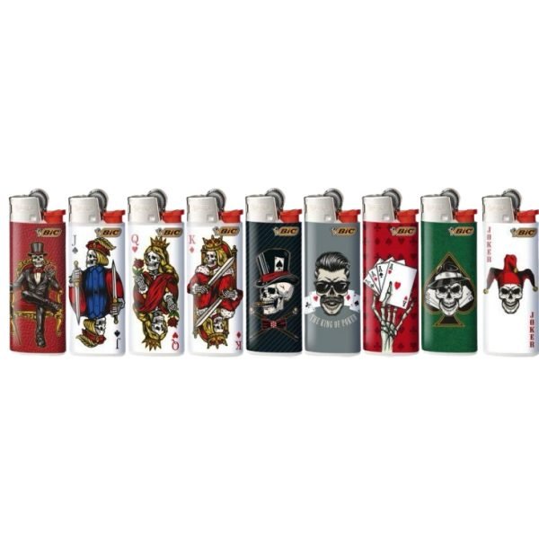 Bic Lighters Print - Poker