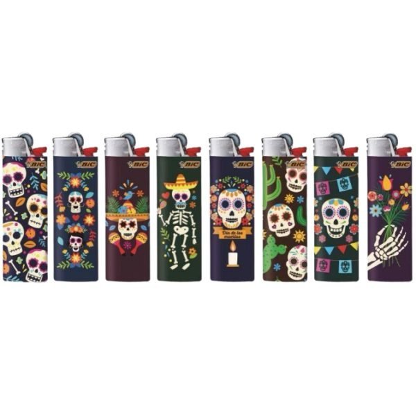 Bic Lighters Print - Skull