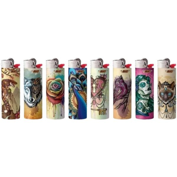 Bic Lighters Print - US Tattoo