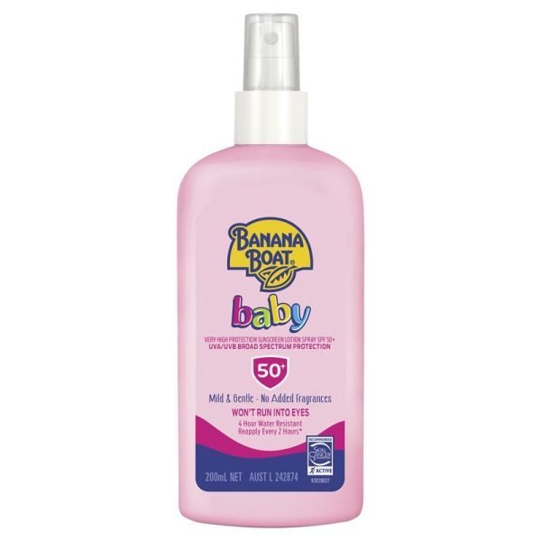 Banana Boat SPF 50+ Baby 200ml Suncreen Spray