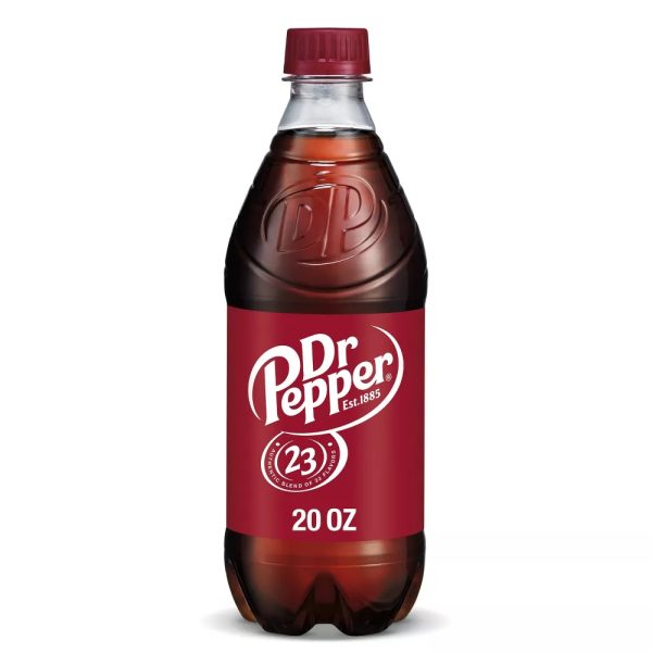 Dr Pepper Soda Bottle 591ml