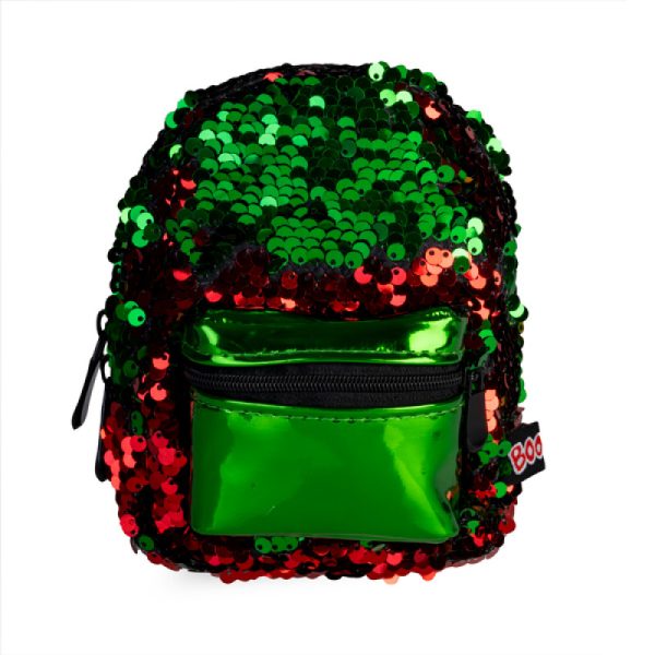 Green Red Sequins BooBoo Backpack Mini