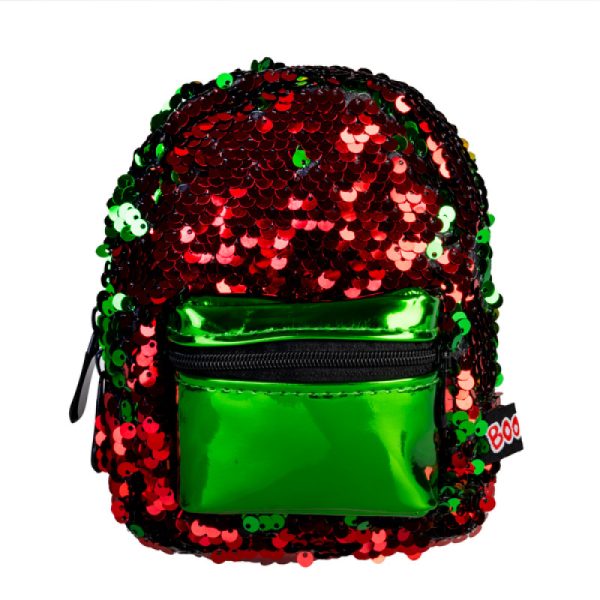 Green Red Sequins BooBoo Backpack Mini