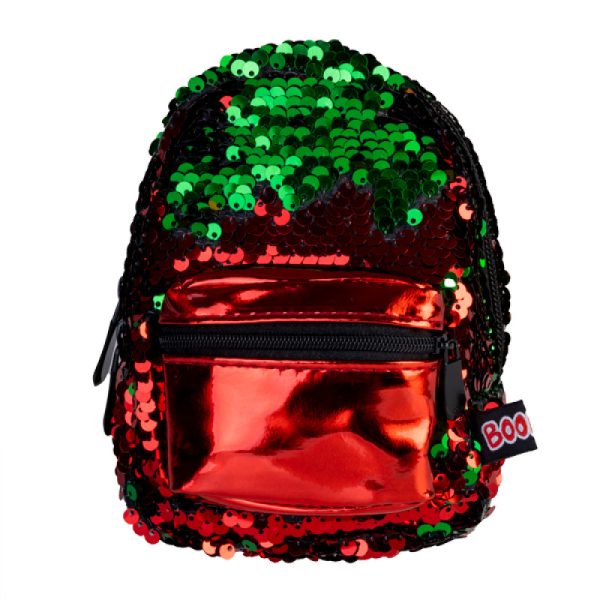 Red Green Sequins BooBoo Backpack Mini