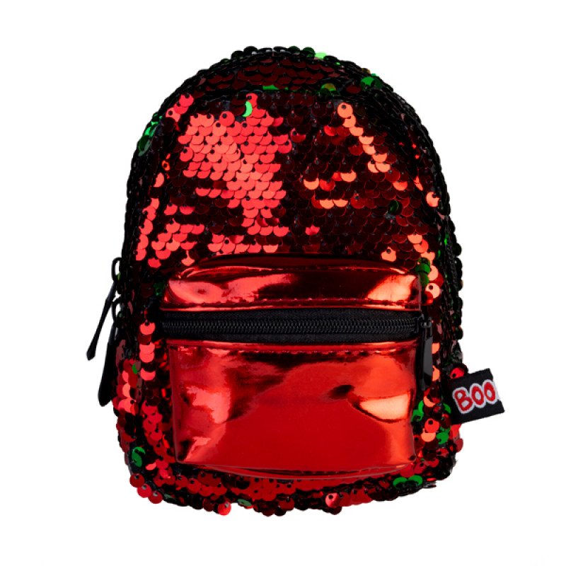 Red Green Sequins BooBoo Backpack Mini - Image 2