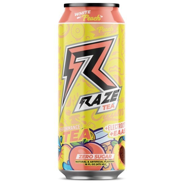 Raze Tea White Peach 474ml