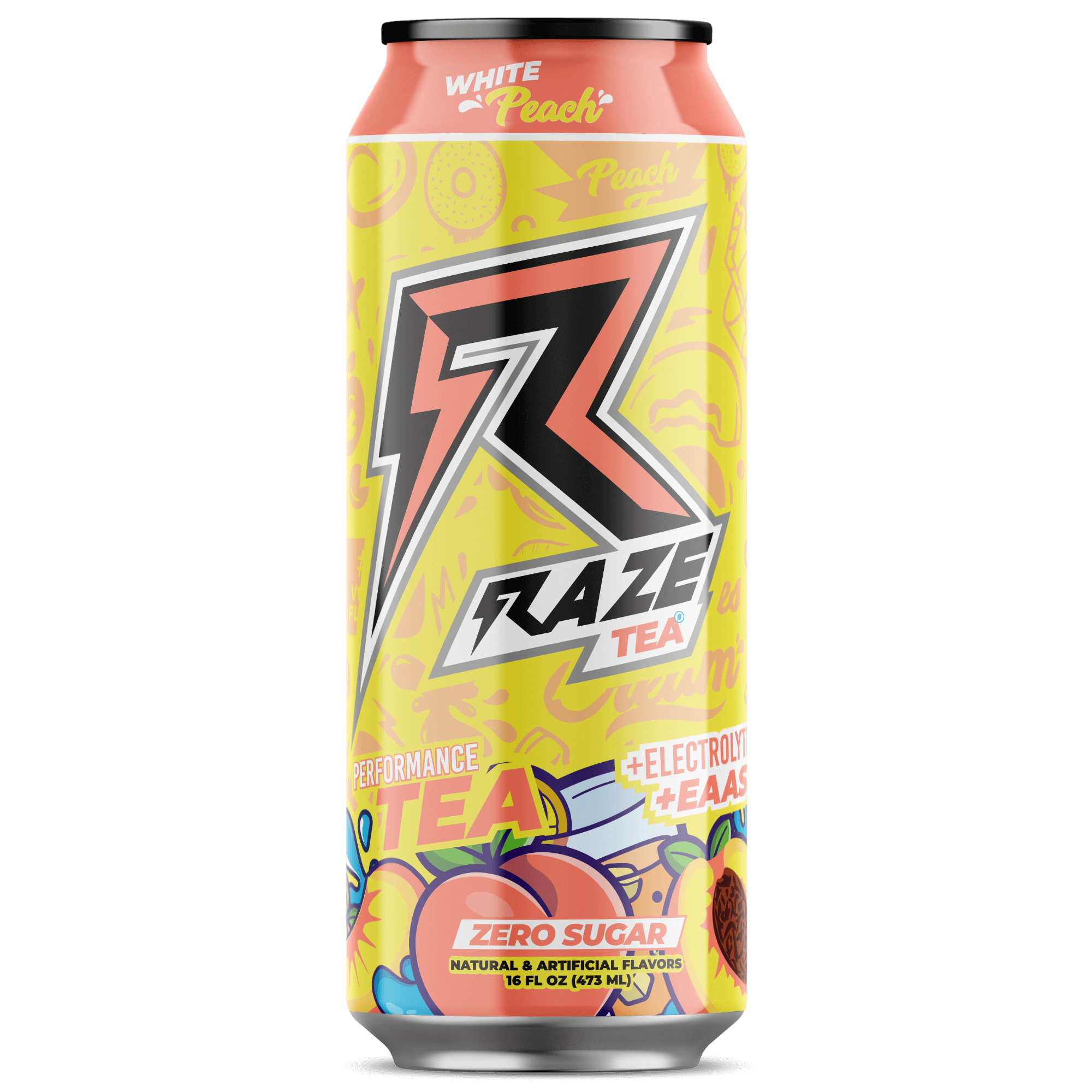 Raze Tea White Peach 474ml