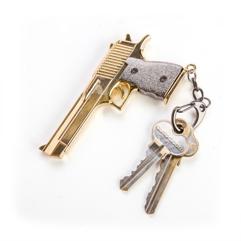 Metal Gun Keychain - Image 3