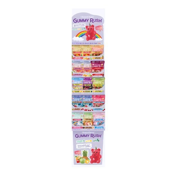 Gummy Rush Bags Display 90g
