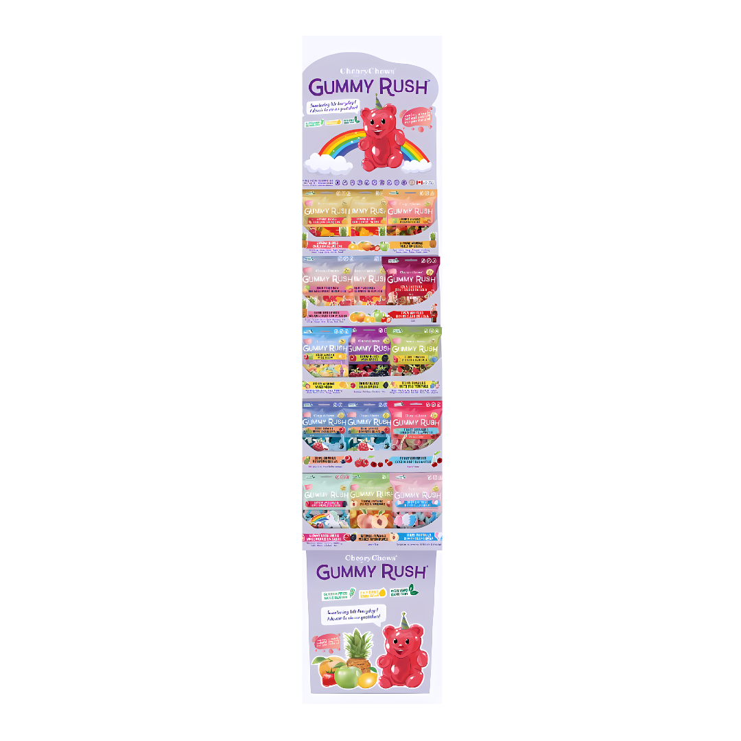 Gummy Rush Bags Display 90g