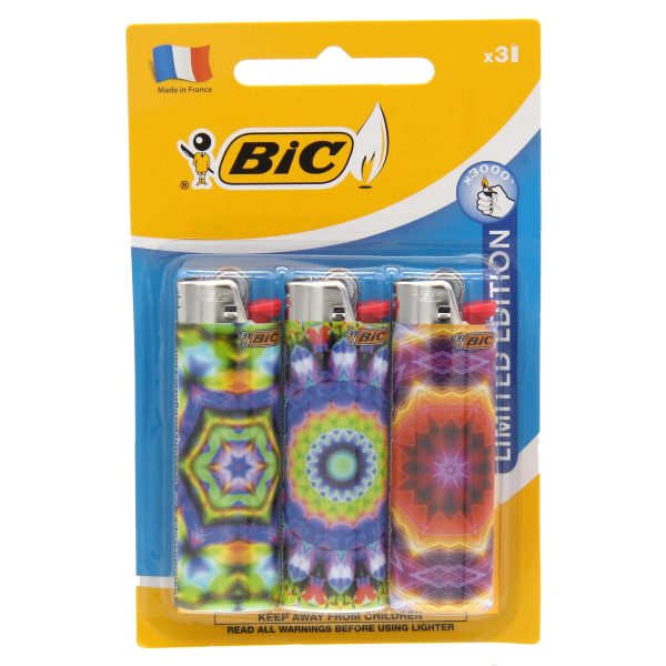Bic Lighter Print 3pk - Assorted