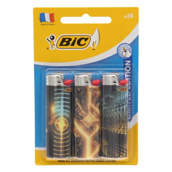 Bic Lighter Print 3pk - Assorted