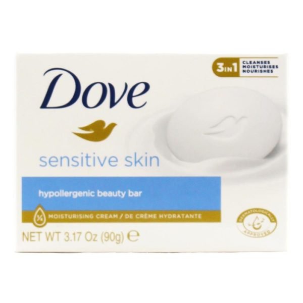 Dove 90g Soap Bar Sensitive Skin Hypollergenic Beauty Bar