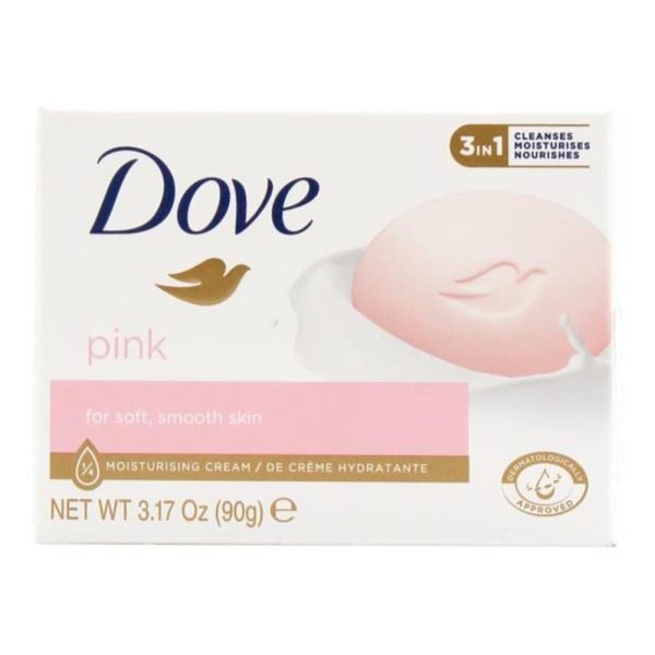 Dove 90g Soap Pink 3 In 1 Cleanses Moisturises Nourishes