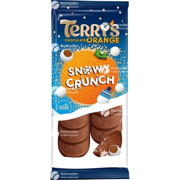 UK Terry's Chocolate Orange Snowy Crunch Tablet 90g