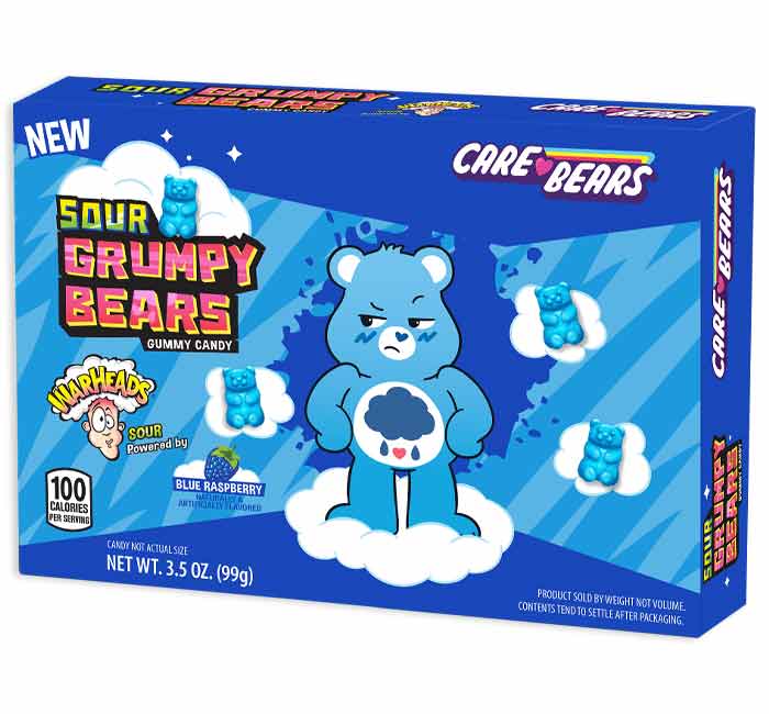 Warheads Sour Grumpy Bears Theatre Box 99g