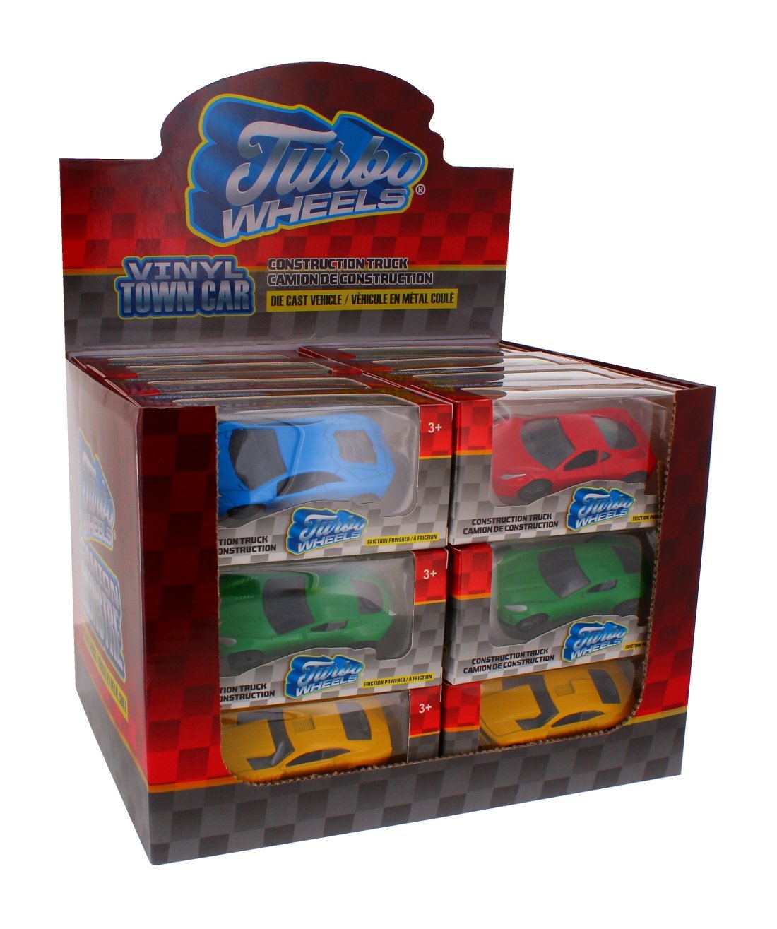 Turbo Wheels Friction Metal Toy Cars - CDU